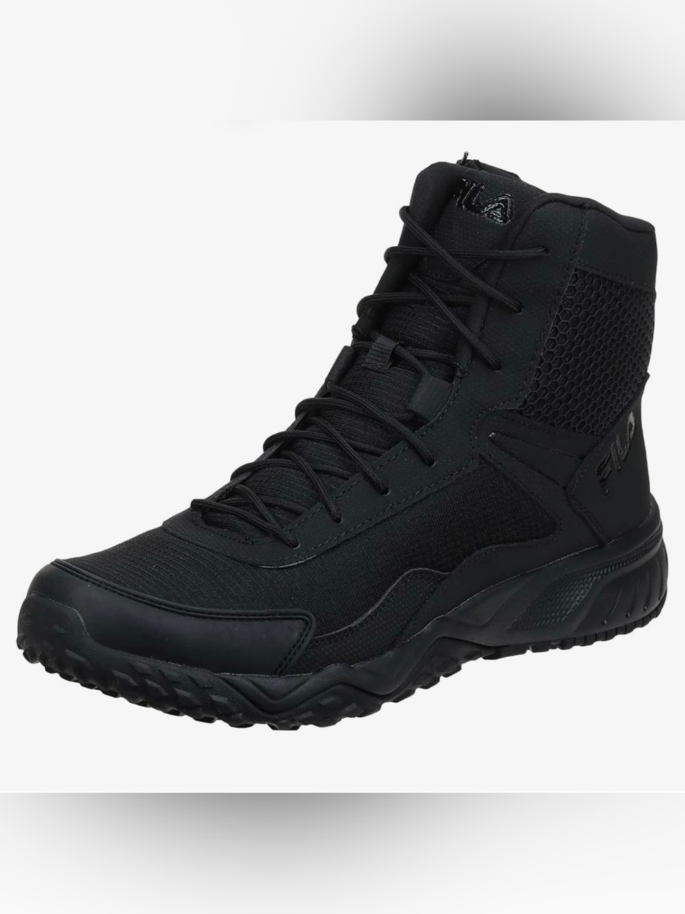 USED Fila Women’s Chastizer Black Boots - Size 7.5